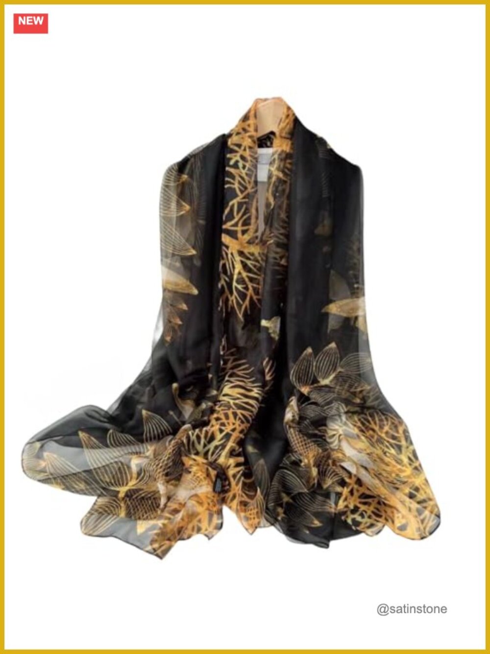 Silk Feeling Scarf for Women Lightweight Large Fashion Scarves Shawls Elegant